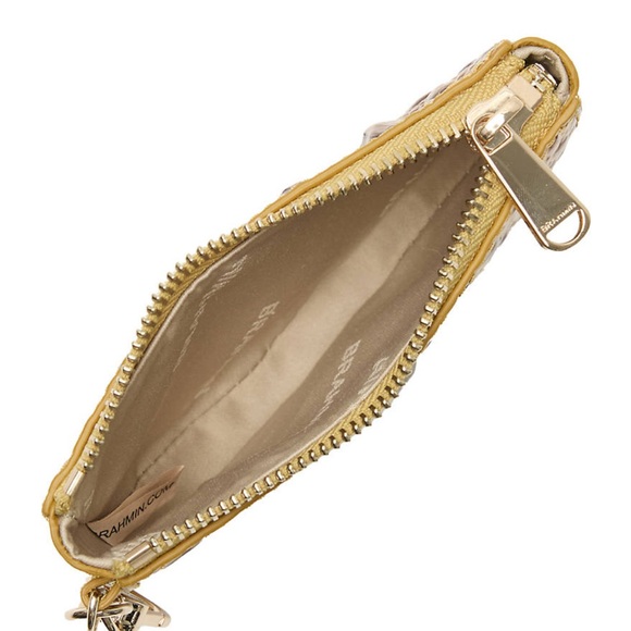 NWT Brahmin Britt Coin Purse in Golden Rod Ombré - Picture 4 of 6